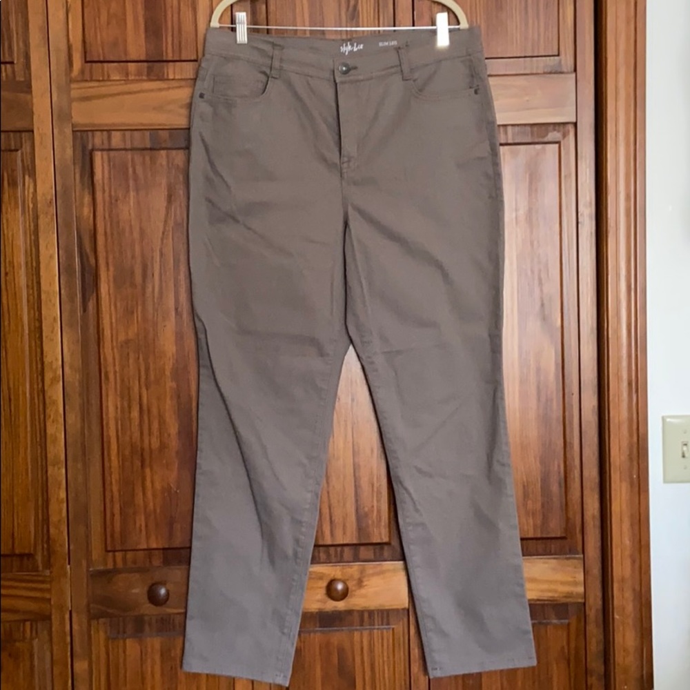Style & Co slim fit grey jeans size 16